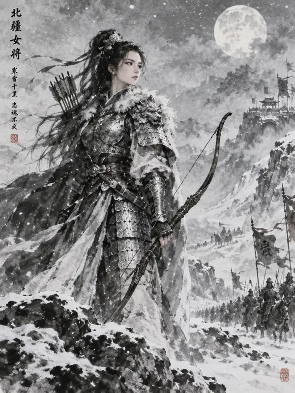 www短剧 古风短剧《雪满弓刀》封面剧照