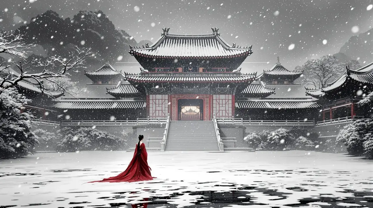 www短剧 首屏推荐《雪满弓刀》古风水墨剧照